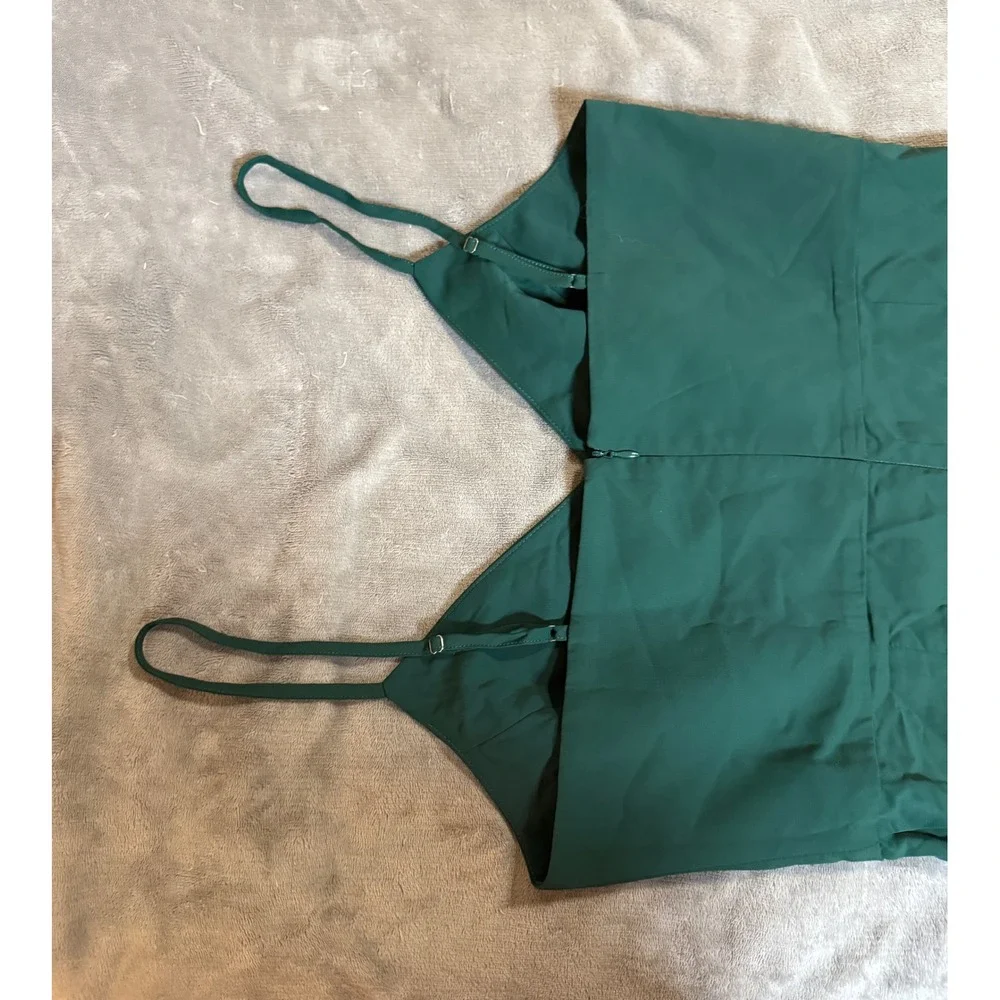 NWOT Lulus Reinette‎ Dark Green Midi Dress Dark Green Size Large Formal Y2K